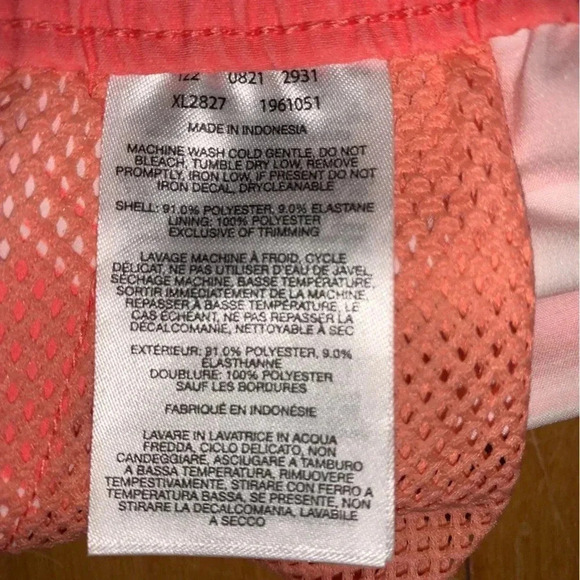 Columbia Women's XL Bogata Bay Omni-Shade Stretch Inseam 3” Shorts Coral White - Picture 8 of 9